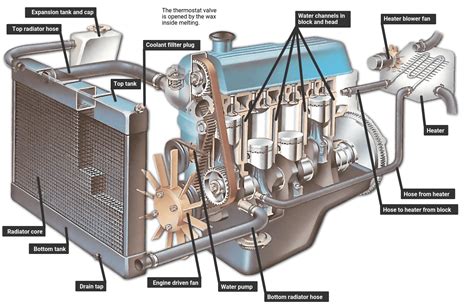 car engine cooling system diagram