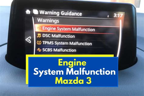 engine system malfunction mazda 3