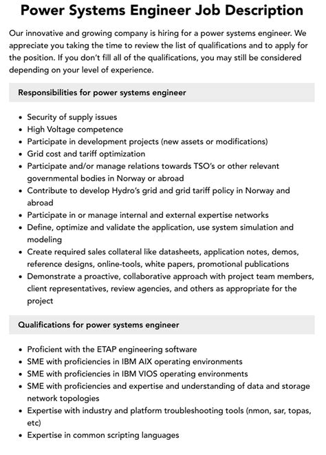 system engineer duties